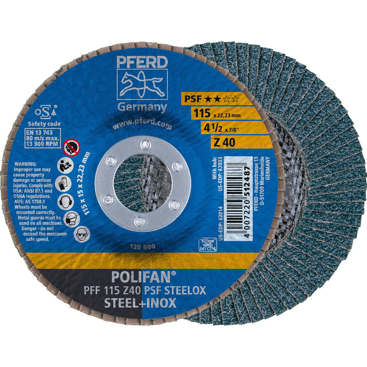 Z PSF STEELOX Flap Discs